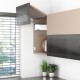 AVENTOS HF top підіймальна система, механізм F25, важіль F32, фасад дер. і шир.алюм.проф., білі заглушки, SERVO-DRIVE