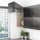 AVENTOS HF top підіймальна система, механізм F25, важіль F35, фасад шир.алюм.проф., сірі заглушки, SERVO-DRIVE