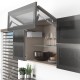 AVENTOS HF top підіймальна система, механізм F28, важіль F39, фасад шир.алюм.проф., сірі заглушки, SERVO-DRIVE