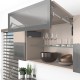 AVENTOS HF top підіймальна система, механізм F25, важіль F35, фасад дер. і шир.алюм.проф., темно-сірі заглушки