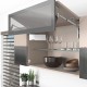 AVENTOS HF top підіймальна система, механізм F25, важіль F35, фасад дер. і шир.алюм.проф., білі заглушки, SERVO-DRIVE