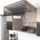 AVENTOS HF top підіймальна система, механізм F25, важіль F35, фасад дер. і вуз.алюм.проф., білі заглушки, SERVO-DRIVE