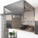 AVENTOS HF top підіймальна система, механізм F28, важіль F39, фасад дер. і шир.алюм.проф., сірі заглушки, SERVO-DRIVE