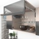 AVENTOS HF top підіймальна система, механізм F25, важіль F32, фасад дер. і шир.алюм.проф., темно-сірі заглушки, SERVO-DRIVE
