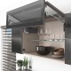 AVENTOS HF top підіймальна система, механізм F28, важіль F39, фасад шир.алюм.проф., темно-сірі заглушки, SERVO-DRIVE