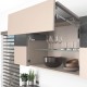 AVENTOS HF top підіймальна система, механізм F25, важіль F32, фасад шир.алюм.проф. і дер., темно-сірі заглушки, SERVO-DRIVE
