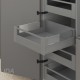 MERIVOBOX E комплект внутрішньої шухляди з BOXCOVER і скло, NL&nbsp;500&nbsp;мм, 40&nbsp;кг, BLUMOTION, сірий "Оріон", фасад з релінгом
