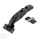 Kомплект завіси 125, Blumotion, накладна, хрестова монтажна планка, чорний онікс