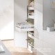 TANDEMBOX antaro SPACE TOWER комплект шухляди C з релінгом, NL&nbsp;550&nbsp;мм, 30&nbsp;кг, BLUMOTION, білий "Шовк"
