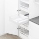 TANDEMBOX antaro SPACE TOWER комплект шухляди C з релінгом, NL&nbsp;550&nbsp;мм, 30&nbsp;кг, BLUMOTION, білий "Шовк"