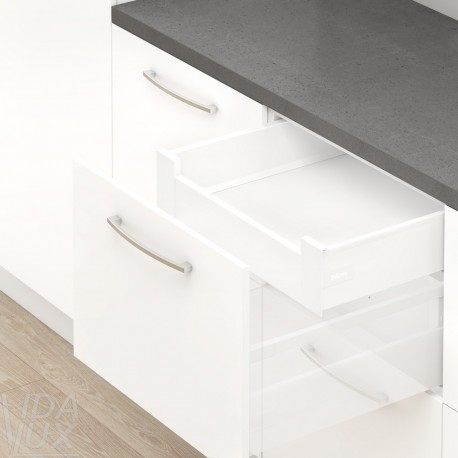 TANDEMBOX antaro K комплект внутрішньої шухляди, НД 350 мм, 30 кг, BLUMOTION, білий "Шовк"
