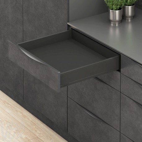 LEGRABOX M комплект шухляди, НД 300 мм, 40 кг, BLUMOTION, чорний "Карбон"