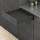 LEGRABOX M комплект шухляди, НД 270 мм, 40 кг, TIP-ON BLUMOTION, чорний "Карбон"