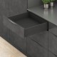 LEGRABOX K комплект шухляди, НД 400 мм, 40 кг, BLUMOTION, чорний "Карбон"