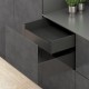 LEGRABOX K комплект внутрішньої шухляди, НД 400 мм, 40 кг, TIP-ON BLUMOTION, чорний "Карбон"