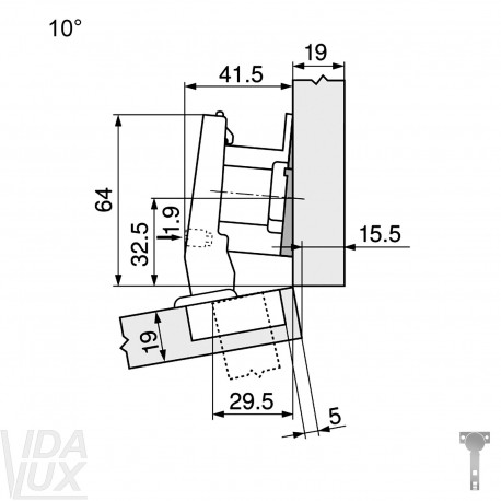 CLIP top lanksto komplektas N47, juoda ONYX