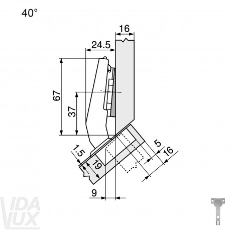 CLIP top lanksto komplektas N108