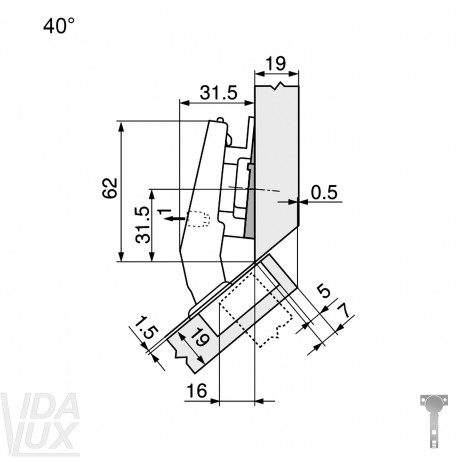 CLIP top lanksto komplektas N108
