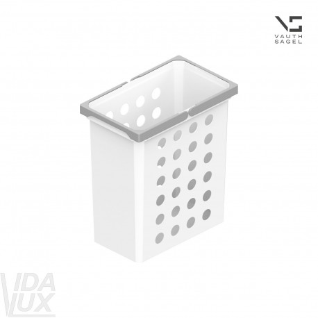 Кошик для білизни VS WASH, висота 426&nbsp;мм, 28&nbsp;л&nbsp;(L), білий