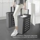 Комплект кошиків для білизни VS WASH, ширина корпусу&nbsp;KB – 550&nbsp;мм, висота&nbsp;– 426&nbsp;мм, об`єм&nbsp;– 39,&nbsp;28&nbsp;л, сіра "Лава"