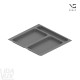Піддон для відер VS ENVI Free L+L, для TANDEMBOX 600 мм, розмір 504 x 473, сіра "Лава"