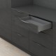 LEGRABOX M комплект шухляди, НД 270 мм, 40 кг, BLUMOTION, сірий "Оріон"