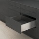 LEGRABOX C pure комплект шухляди, НД 550 мм, 70 кг, TIP-ON BLUMOTION, нержавіюча сталь