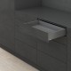 LEGRABOX M комплект шухляди, НД 270 мм, 40 кг, BLUMOTION, сірий "Оріон", EXPANDO T