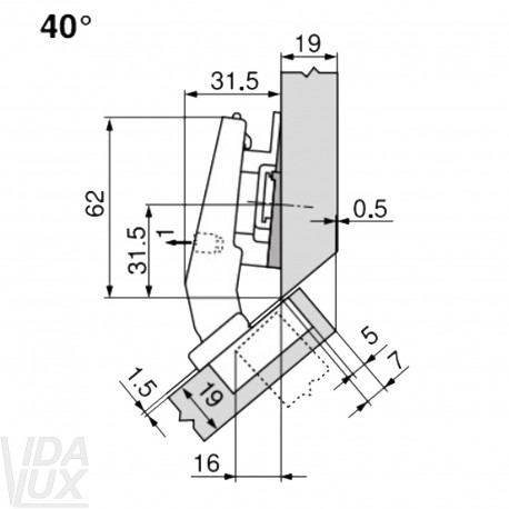 CLIP top lanksto komplektas N108