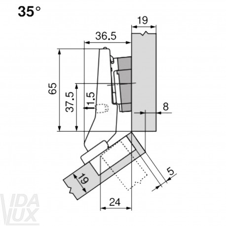 CLIP top lanksto komplektas N58, juodas ONYX